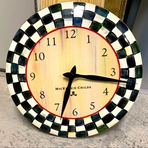 Mackenzie Childs Enamel Wall Clock